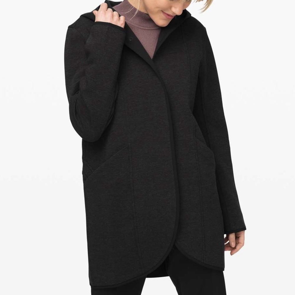 LULULEMON Urban Horizons Jacket Reversible Heathered Core Black / Black Fleece